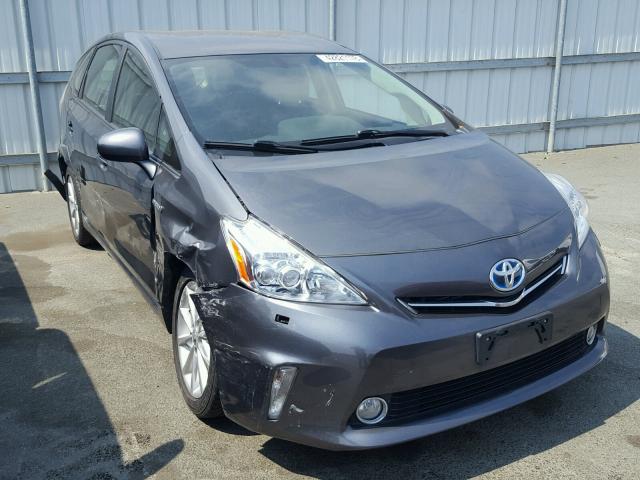 JTDZN3EUXE3313732 - 2014 TOYOTA PRIUS V CHARCOAL photo 1