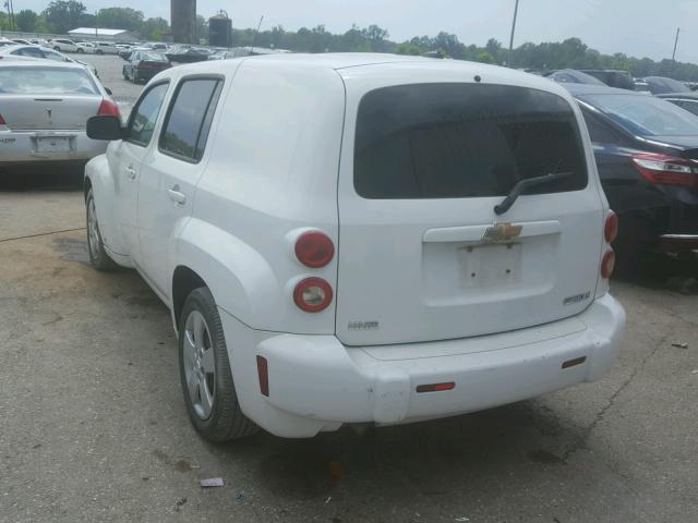3GNCA13B59S589928 - 2009 CHEVROLET HHR LS WHITE photo 3