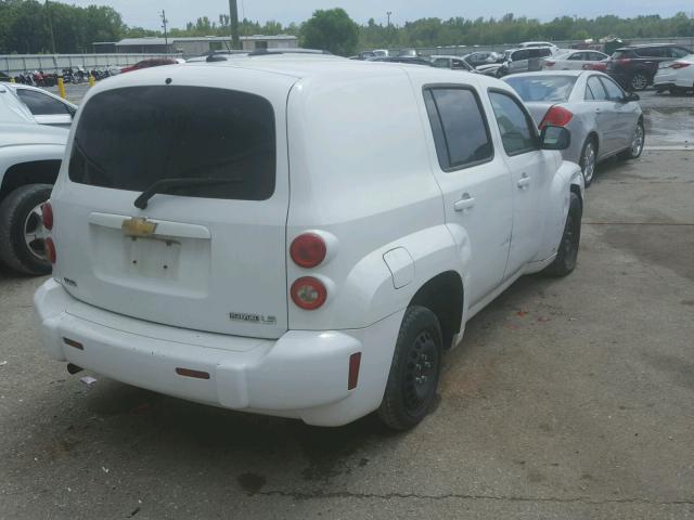 3GNCA13B59S589928 - 2009 CHEVROLET HHR LS WHITE photo 4