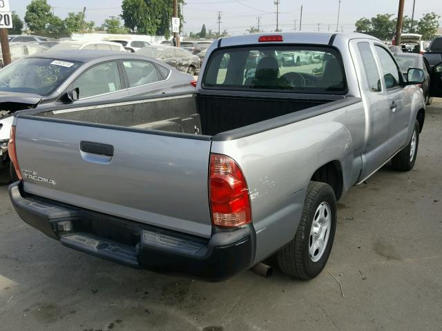 5TFTX4CN1FX057993 - 2015 TOYOTA TACOMA ACC Silber Foto 4
