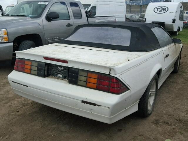 1G1FP31F2KL188282 - 1989 CHEVROLET CAMARO WHITE photo 4