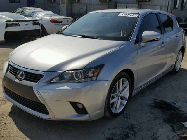 JTHKD5BH8E2173756 - 2014 LEXUS CT 200 SILVER photo 2