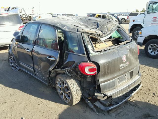 ZFBCFADH5EZ018744 - 2014 FIAT 500L TREKK BLACK photo 3