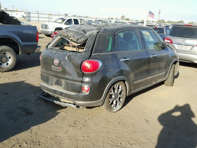 ZFBCFADH5EZ018744 - 2014 FIAT 500L TREKK BLACK photo 4