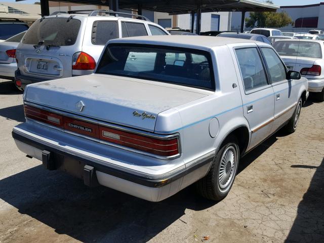 1C3XC46R3LD729694 - 1990 CHRYSLER SALON  SILVER photo 4