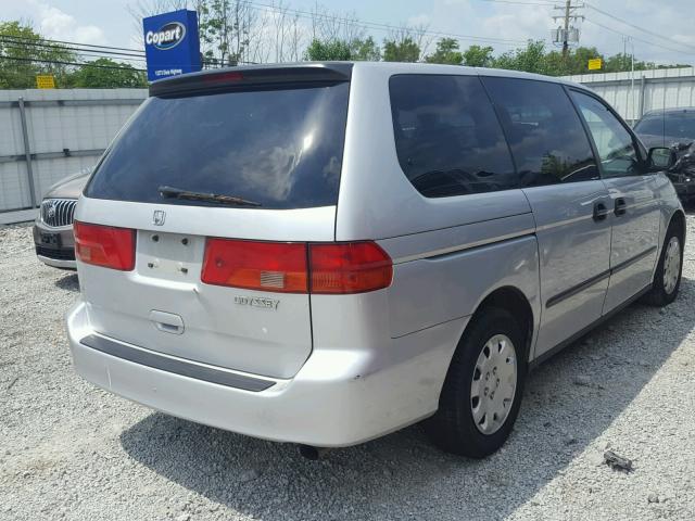 2HKRL185X1H604423 - 2001 HONDA ODYSSEY LX SILVER photo 4