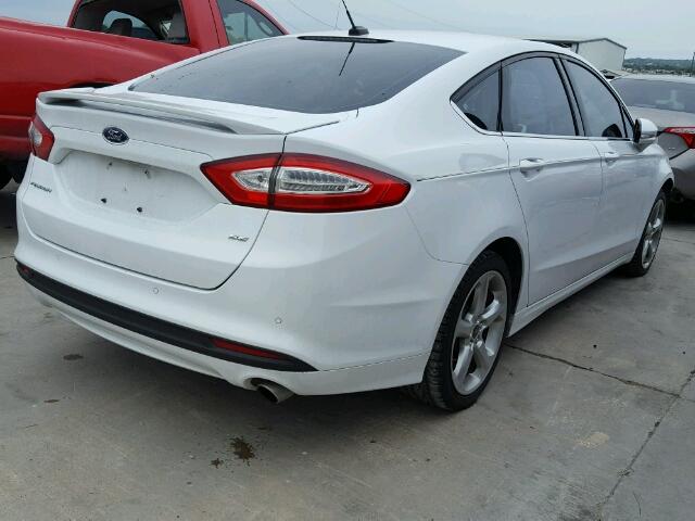 3FA6P0H79ER121047 - 2014 FORD FUSION WHITE photo 4