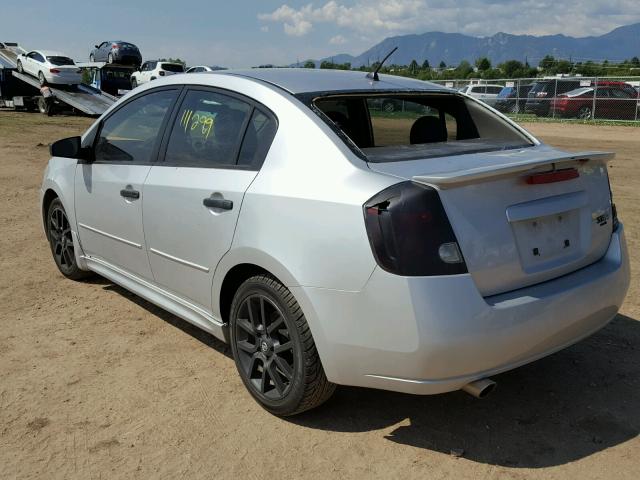 3N1CB61E08L640196 - 2008 NISSAN SENTRA SE- SILVER photo 3