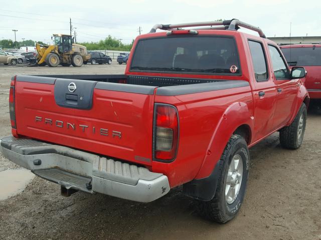 1N6MD27Y34C452376 - 2004 NISSAN FRONTIER C RED photo 4