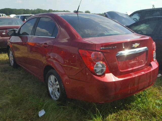 1G1JC5SH9D4196359 - 2013 CHEVROLET SONIC LT RED photo 3