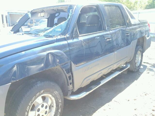 3GNEC13T42G108989 - 2002 CHEVROLET AVALANCHE BLUE photo 10