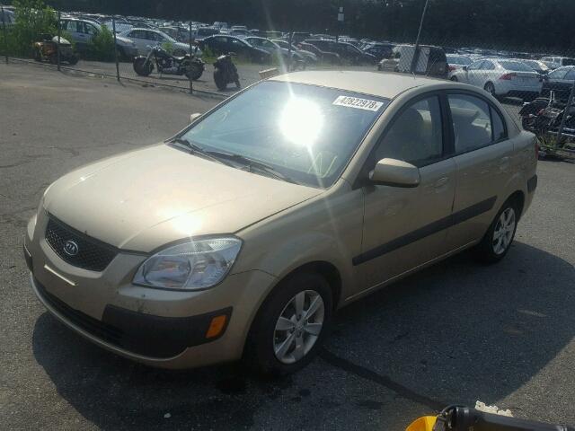 KNADE223096474639 - 2009 KIA RIO BASE TAN photo 2