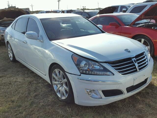 KMHGH4JHXDU064219 - 2013 HYUNDAI EQUUS SIGN WHITE photo 1