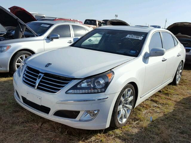 KMHGH4JHXDU064219 - 2013 HYUNDAI EQUUS SIGN WHITE photo 2