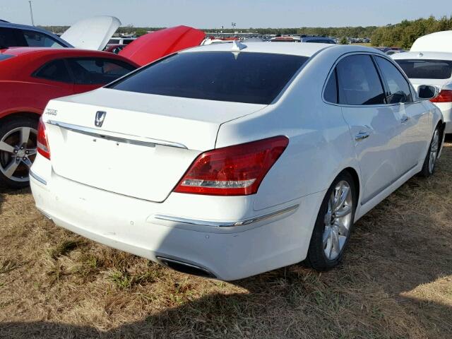 KMHGH4JHXDU064219 - 2013 HYUNDAI EQUUS SIGN WHITE photo 4