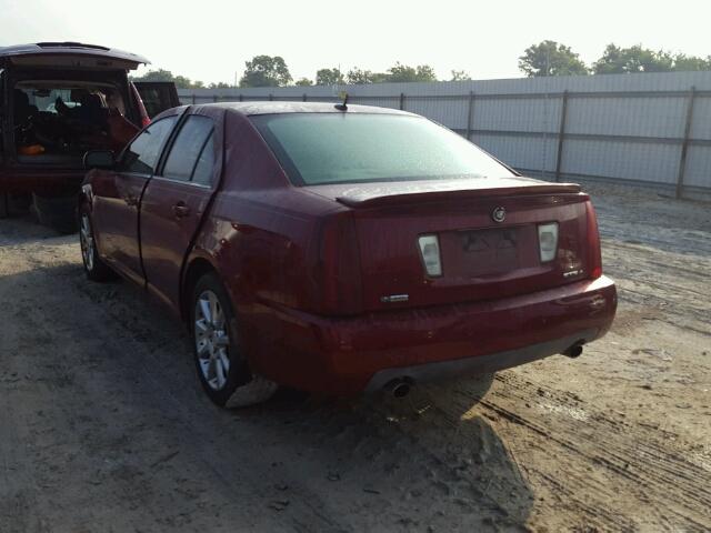 1G6DC67A350187495 - 2005 CADILLAC STS BURGUNDY photo 3