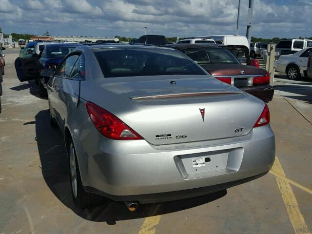 1G2ZH35N074125593 - 2007 PONTIAC G6 SILVER photo 3