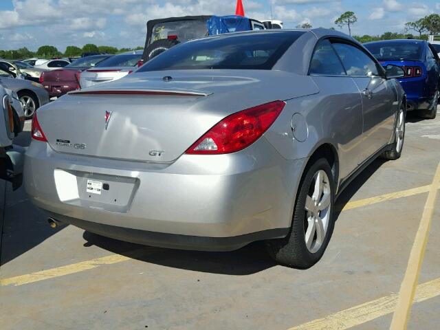 1G2ZH35N074125593 - 2007 PONTIAC G6 SILVER photo 4