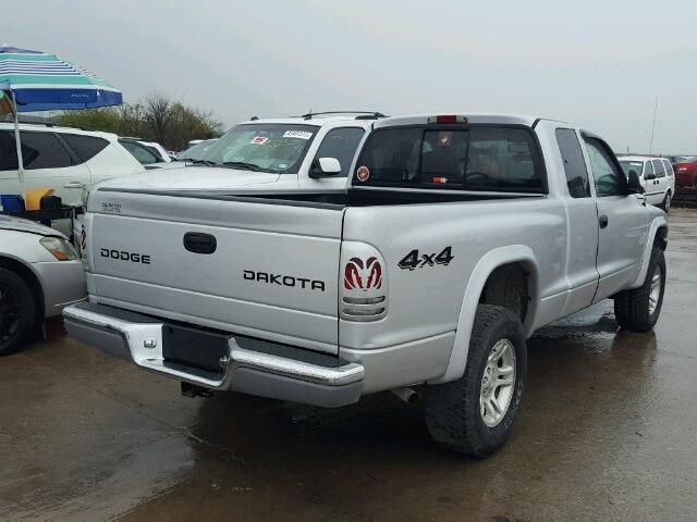 1D7HG32N83S132981 - 2003 DODGE DAKOTA SPO SILVER photo 4