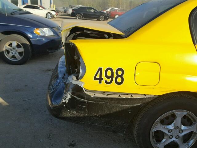 1G1ZS58F87F222034 - 2007 CHEVROLET MALIBU LS ყვითელი ფოტო 9