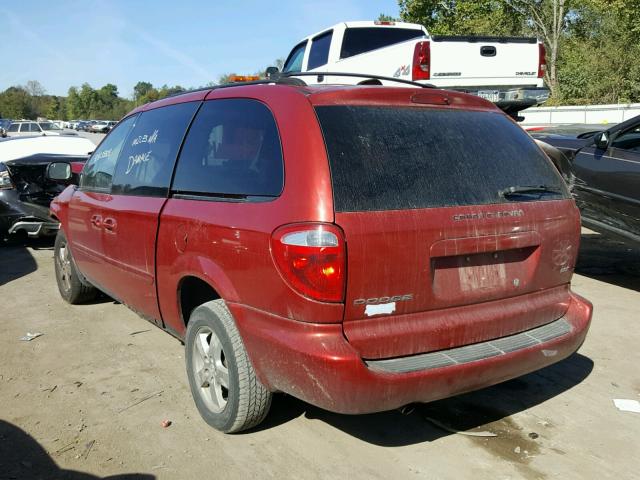 2D4GP44L76R898894 - 2006 DODGE GRAND CARA BURGUNDY photo 3