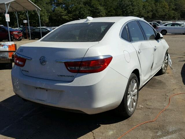 1G4PP5SK0G4117193 - 2016 BUICK VERANO WHITE photo 4