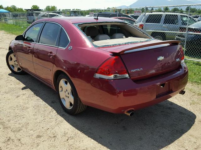 2G1WD58C769252541 - 2006 CHEVROLET IMPALA SUP 勃艮第红 照片 3