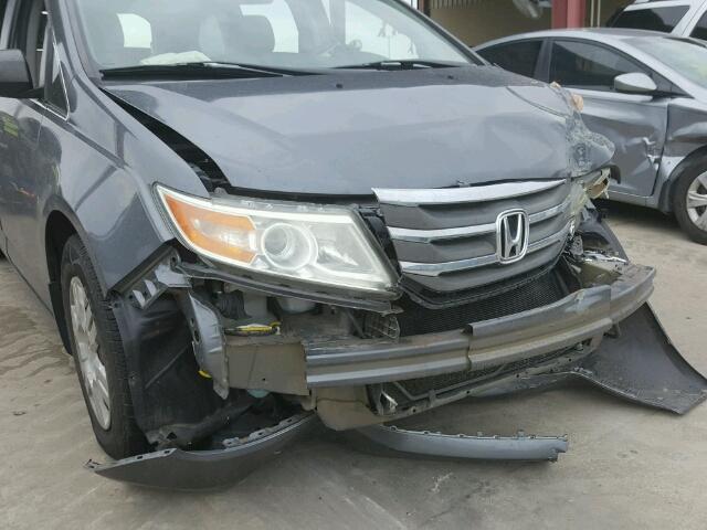 5FNRL5H22BB020501 - 2011 HONDA ODYSSEY GRAY photo 9