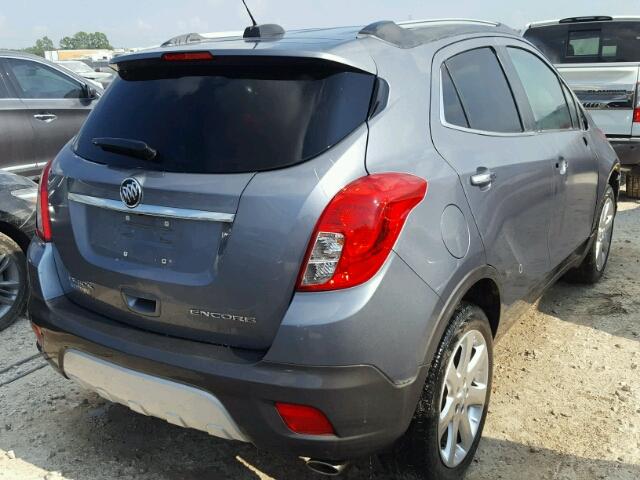 KL4CJBSB3FB154195 - 2015 BUICK ENCORE GRAY photo 4