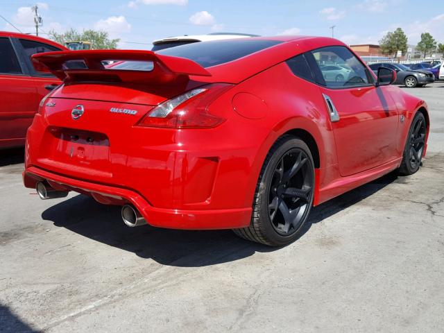 JN1AZ4EH1AM505803 - 2010 NISSAN 370Z RED photo 4