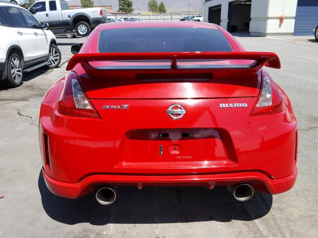 JN1AZ4EH1AM505803 - 2010 NISSAN 370Z RED photo 6