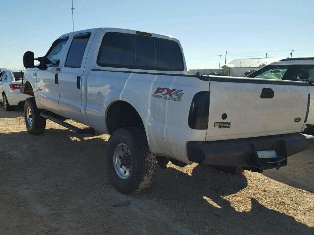 1FTNW21P34EB00632 - 2004 FORD F250 SUPER WHITE photo 3