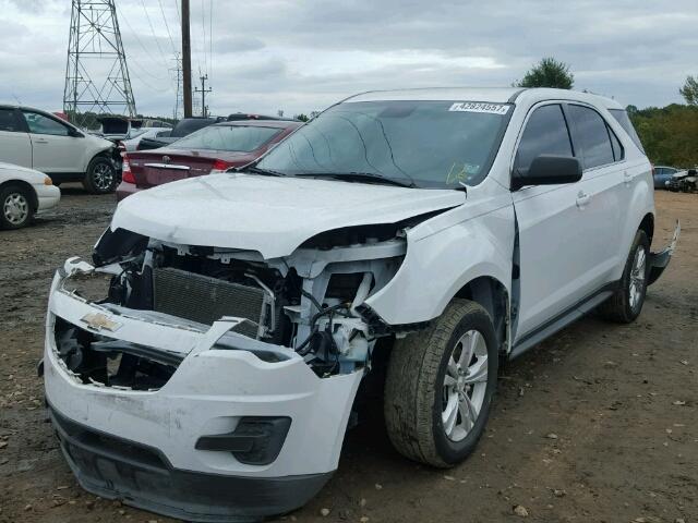 2GNALAEK6F1122457 - 2015 CHEVROLET EQUINOX LS WHITE photo 2