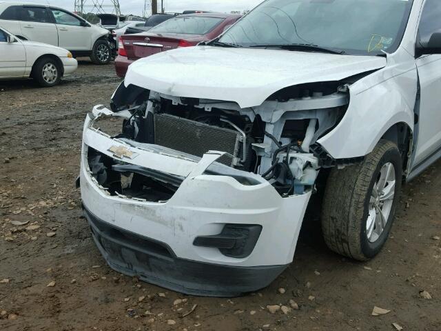 2GNALAEK6F1122457 - 2015 CHEVROLET EQUINOX LS WHITE photo 9