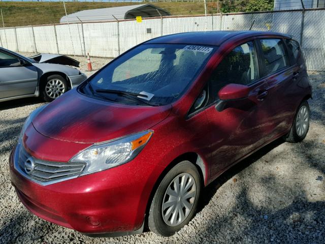 3N1CE2CP5FL384407 - 2015 NISSAN VERSA NOTE RED photo 2