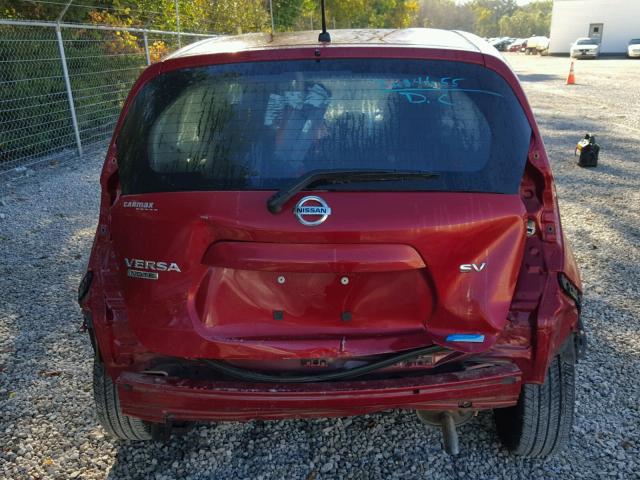 3N1CE2CP5FL384407 - 2015 NISSAN VERSA NOTE RED photo 9