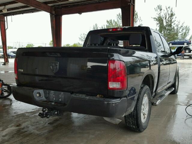 1D7RB1CP8BS525255 - 2011 DODGE RAM 1500 BLACK photo 4