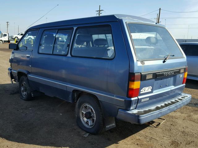 JT3YR36W1J0007826 - 1988 TOYOTA VAN WAGON BLUE photo 3