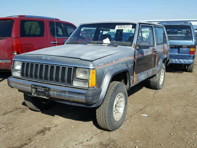 1JCMP7727HT112182 - 1987 JEEP CHEROKEE GRAY photo 2