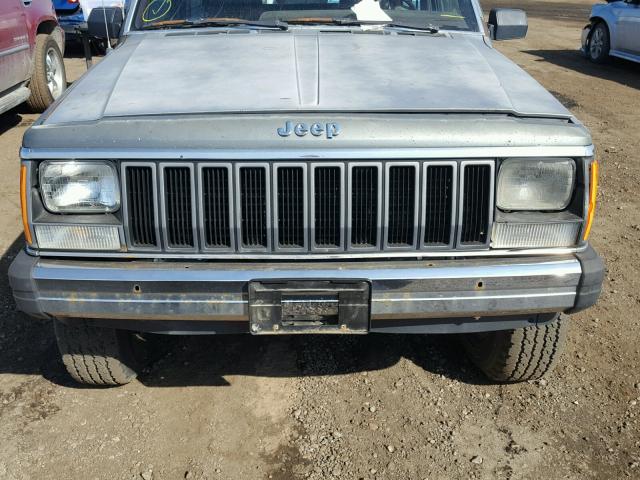 1JCMP7727HT112182 - 1987 JEEP CHEROKEE GRAY photo 7