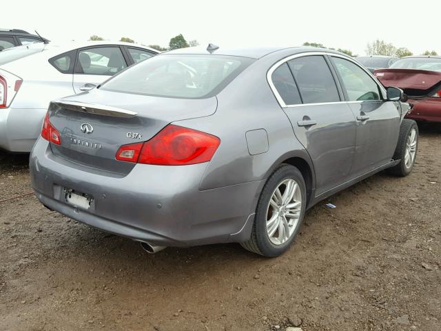 JN1CV6AR9BM407201 - 2011 INFINITI G37 GRAY photo 4