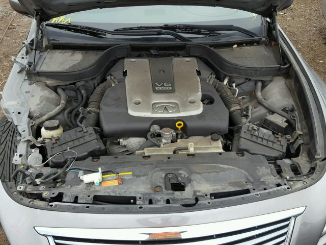 JN1CV6AR9BM407201 - 2011 INFINITI G37 GRAY photo 7