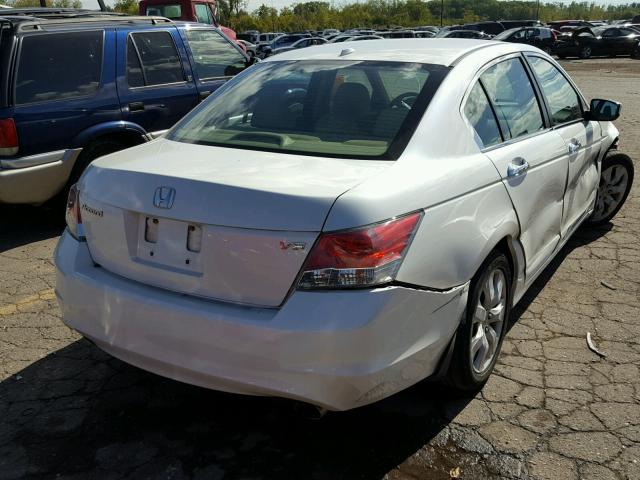 1HGCP3F85AA031958 - 2010 HONDA ACCORD EXL WHITE photo 4