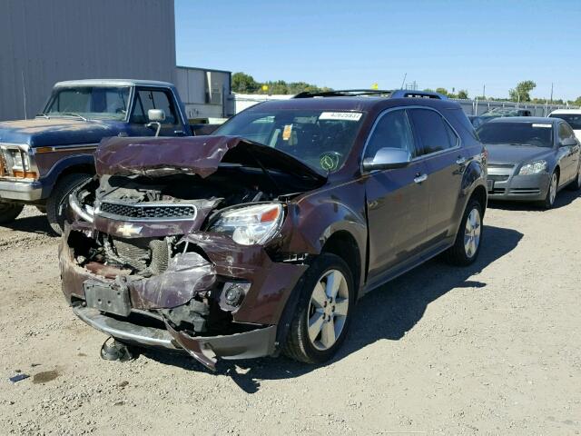 2CNFLGE58B6461757 - 2011 CHEVROLET EQUINOX LT MAROON photo 2