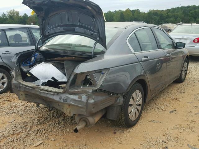 1HGCP26398A126905 - 2008 HONDA ACCORD LX GRAY photo 4