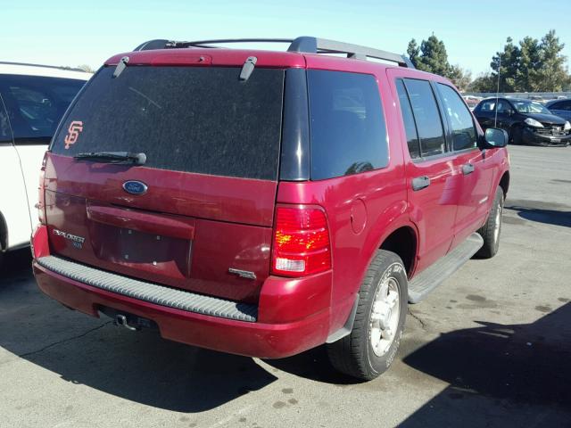 1FMZU73E95ZA62328 - 2005 FORD EXPLORER X RED photo 4