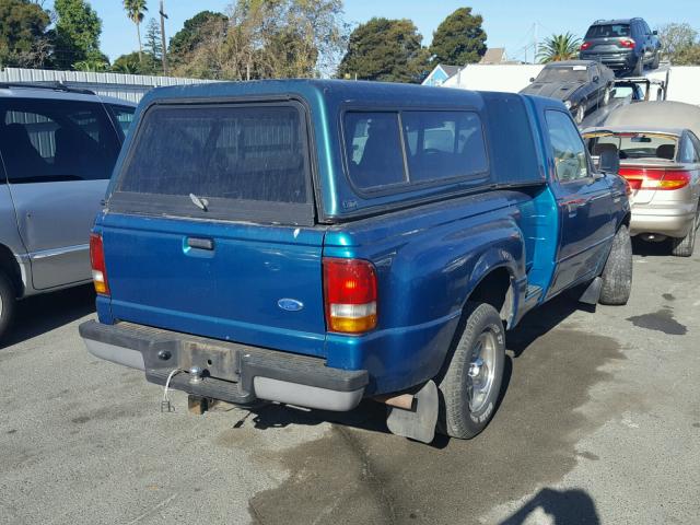 1FTCR10A7VPB02797 - 1997 FORD RANGER GREEN photo 4