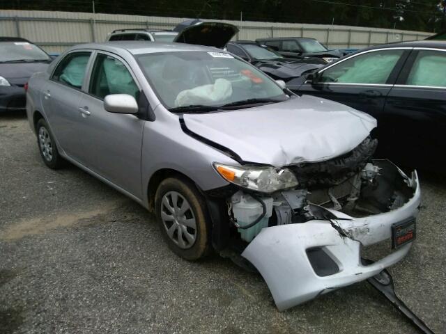 2T1BU4EE9CC865021 - 2012 TOYOTA COROLLA BA SILVER photo 1