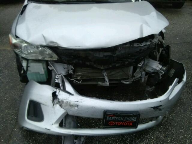 2T1BU4EE9CC865021 - 2012 TOYOTA COROLLA BA SILVER photo 9