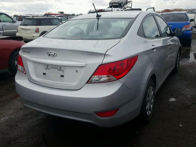 KMHCT4AE8DU438037 - 2013 HYUNDAI ACCENT GLS SILVER photo 4